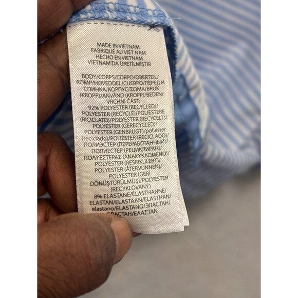 RLX Mens Striped Polo Shirt Blue & White Paris 2024 Embroidered - Picture 9 of 11